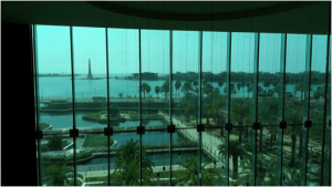 View from Inside KAUST Library