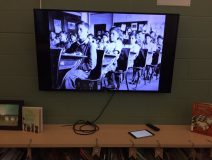 Television Showing Residential School Images