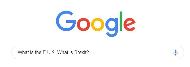 A Google search for What is the E.U.? What is Brexit?