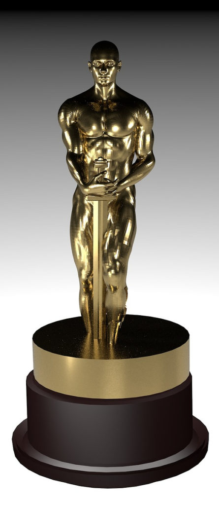 The Oscars trophy