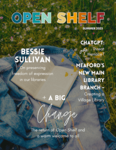 The Summer 2023 Open Shelf magazine cover